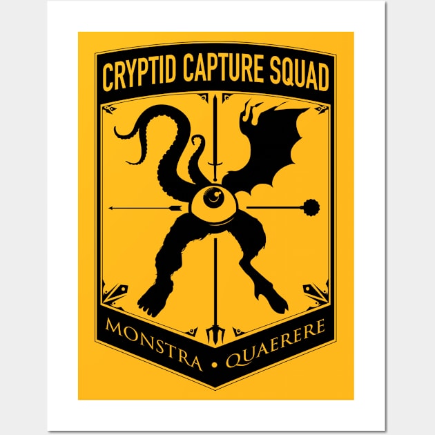 Cryptid Capture Squad Wall Art by Cowdreybunga